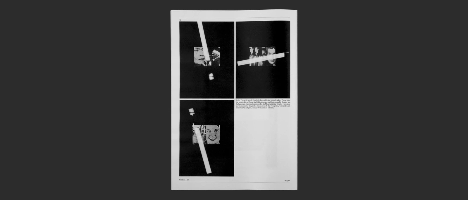 Newspaper page with black-and-white photographs and text.