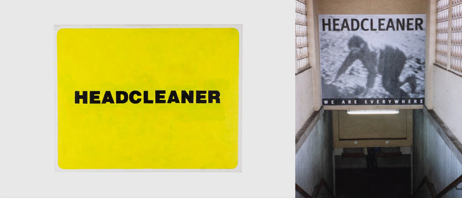 Studio reproductions of two Headcleaner works by Klaus Scheuringer.